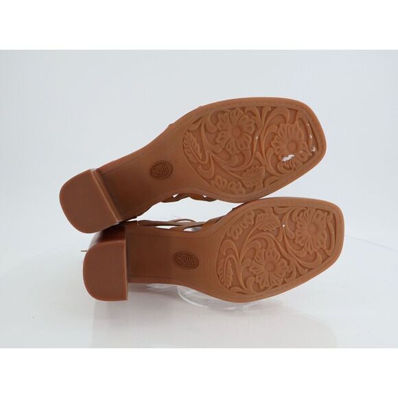 Sofft Stratford Sandals Brown Leather Block Heel Gladiator Strappy Size 9 M - Picture 10 of 14
